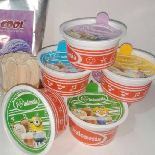

SALE!!PAKET ESKRIM 250GR +CUP INDONESIA 25 BJ|KD5