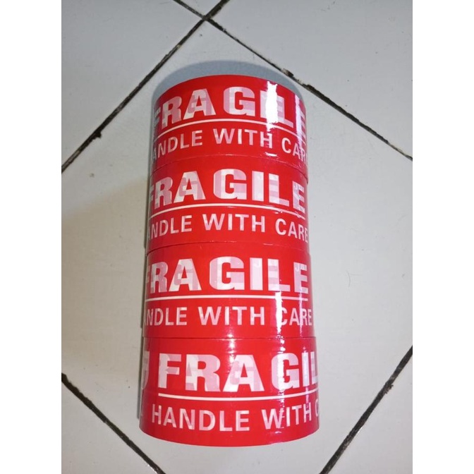 

(BISA COD) Lakban Fragile Merah 100Y EKSLUSIF Kode 1128