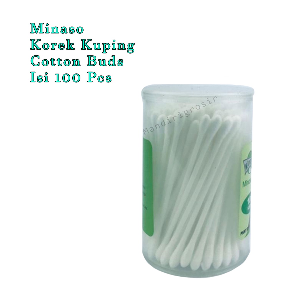 Korek Kuping*Minaso*Cotton buds *Perawatan  Telinga *isi 100 stick