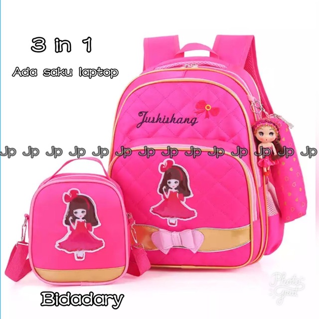 Ransel anak Tas sekolah anak Ransel bidadari 3in1 tas anak bidadari murah Ransel anak 3in1 murah