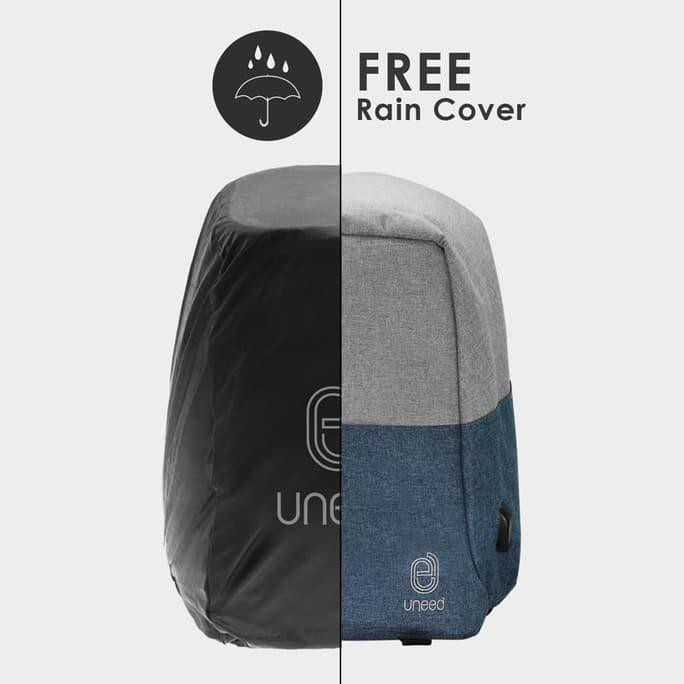 Uneed Capsule Smart Backpack / Tas Ransel Anti Maling - Ub104 - Navy