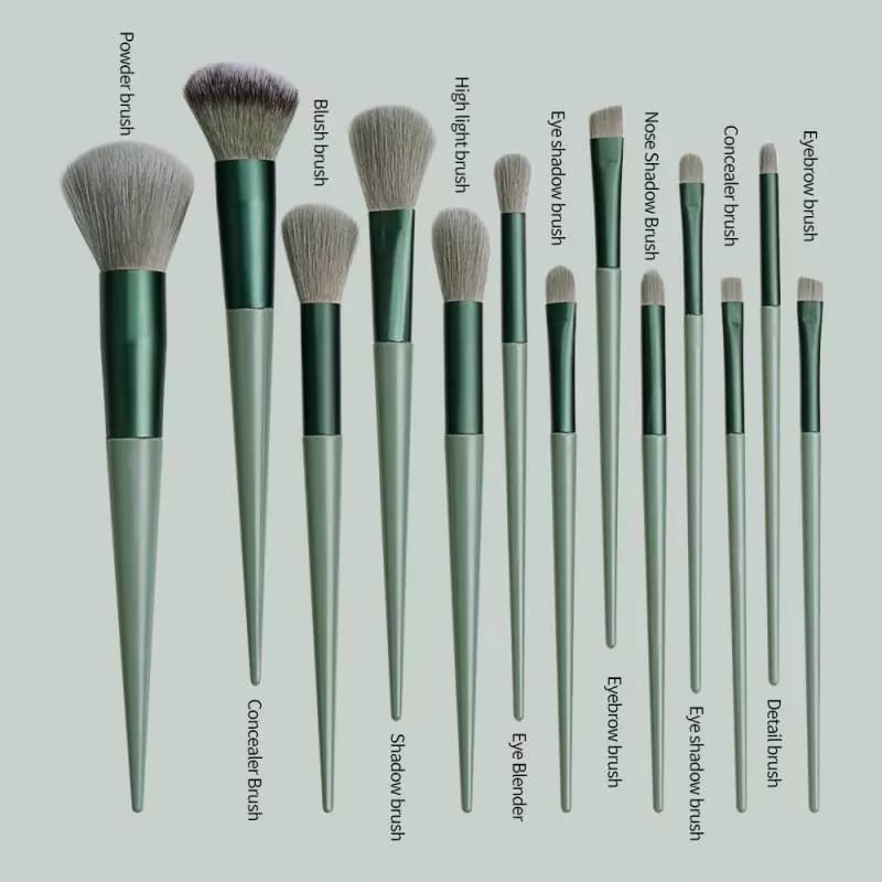 13 Pcs Kuas Make Up Set Brush Eyeshadow Blusher Blending / Blush On / Highlighter / Foundation / Koas make up