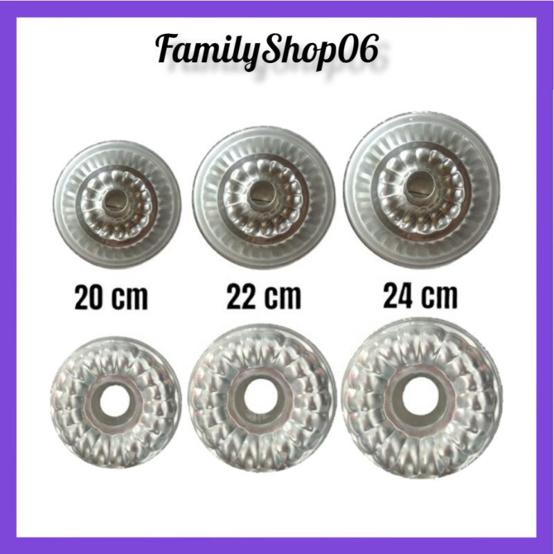 Loyang Bolu Tulban Marmer Cake Pulde Gerigi Aluminium Tanpa Sambungan