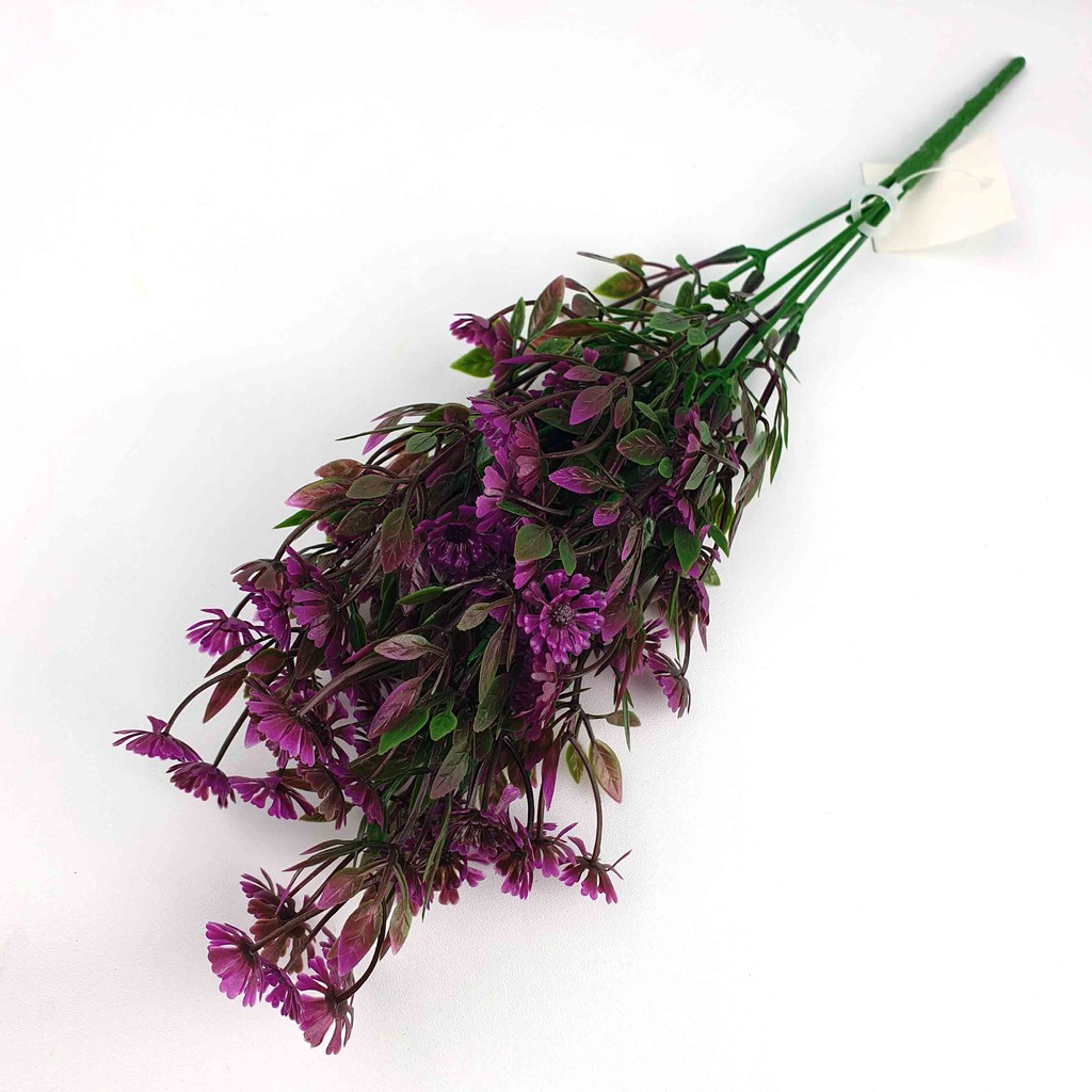 Bunga Mungil Plastik Panjang 35 cm /Bunga Artificial/Bunga Palsu-Magenta