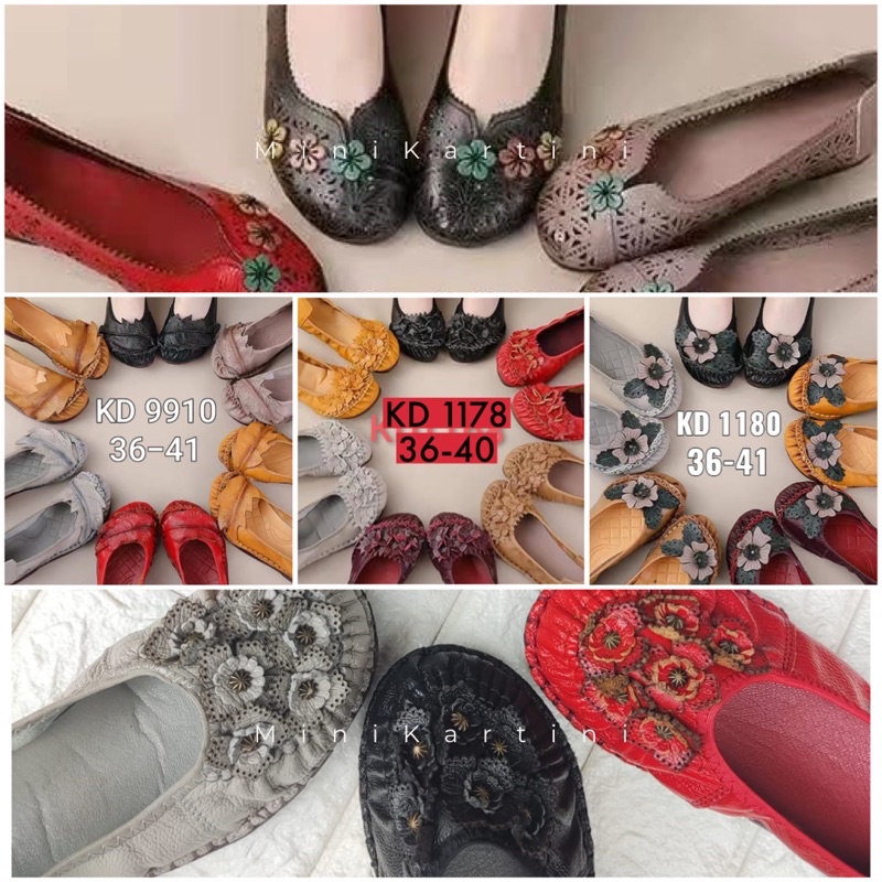 CLARKS - Sepatu Clarks / Sepatu Kulit / Sepatu Hari Kartini / Sepatu Kebaya / Sepatu Bunga / Sepatu 