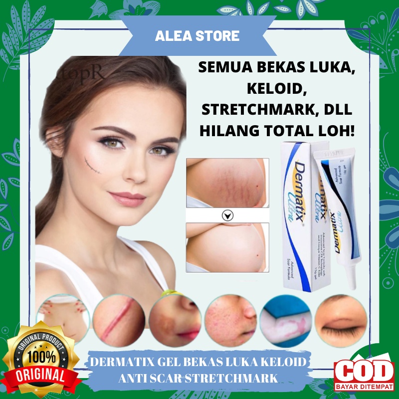 Dermatix Ultra Gel 15g Penghilang Bekas Luka / Keloid ANTI SCAR Stretchmark 15 Gram Dermatik Original