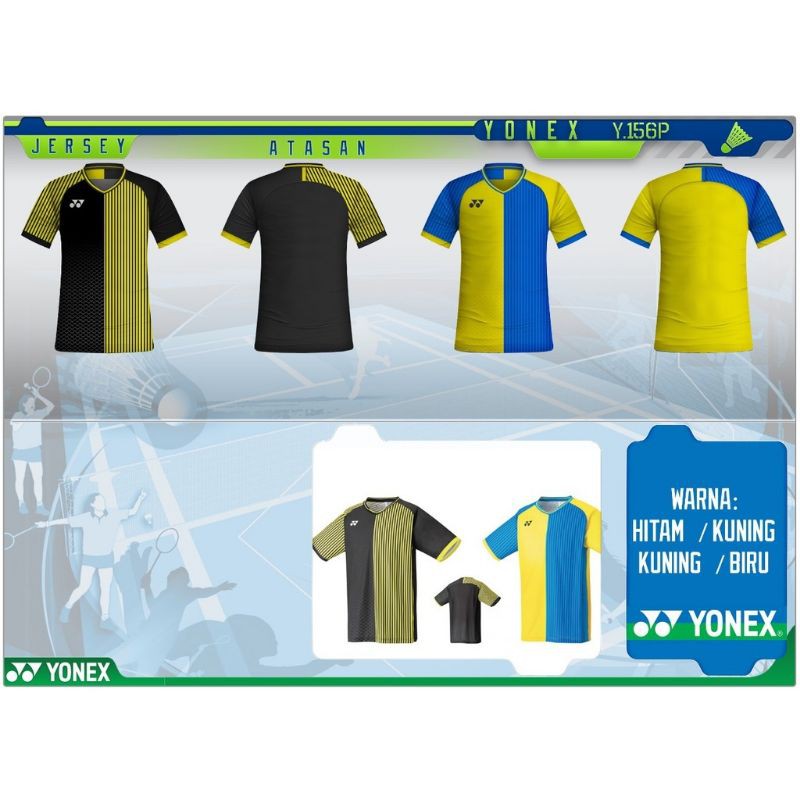 BAJU BADIMINTON DEWASA/ATASAN BADMINTON Y156P JERSEY YONEX