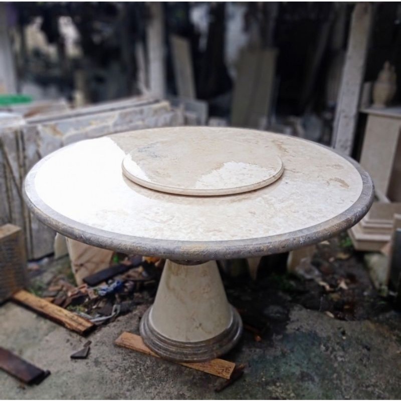 Meja Makan Marmer Variasi Marmer Abu2