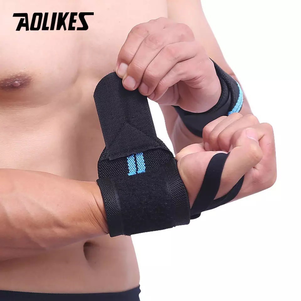 AOLIKES 1538 Double Stripe Wrist Wrap Support / Wristband - Deker Pelindung Pergelangan Tangan