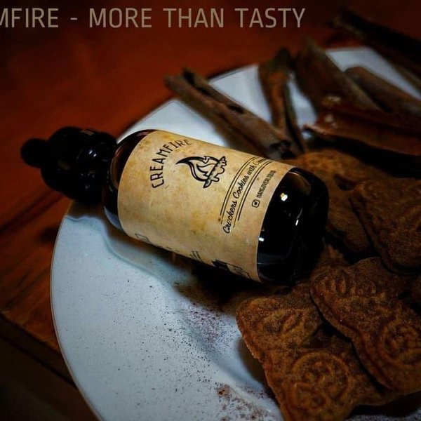 Creamfire V1 Crackers Cookies with Cinnamon 60ML by Hangover Liquid