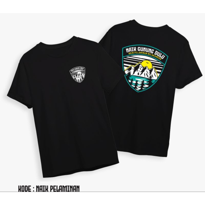 Kaos Gunung outdoor Kopi Keluyuran Gunung Combed 30s Premium Original Pakaian Pria