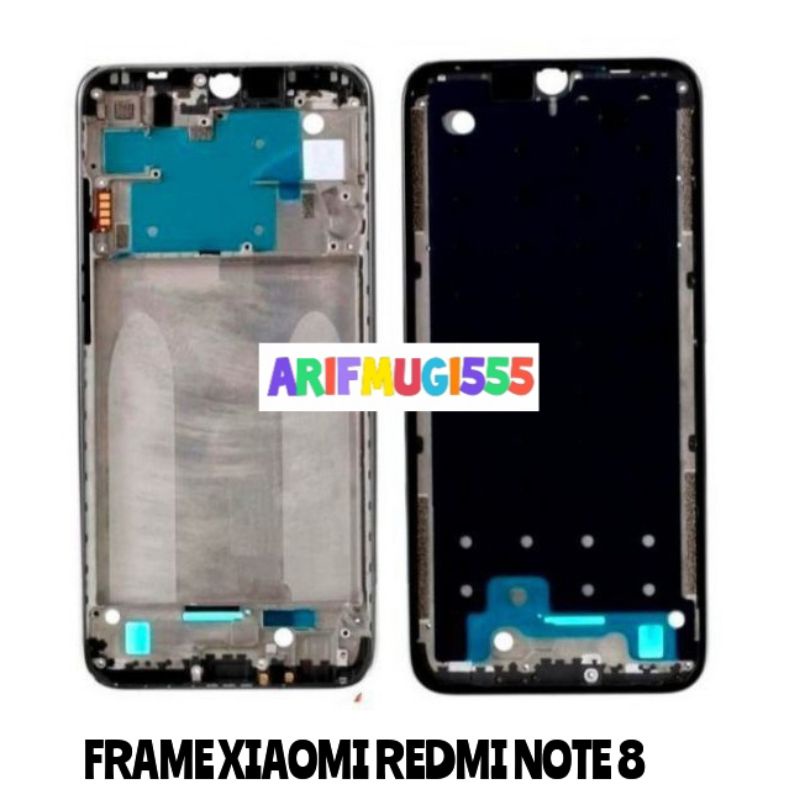 FRAME LCD TULANG LCD BEZZEL TATAKAN LCD XIAOMI REDMI NOTE 8 ORIGINAL