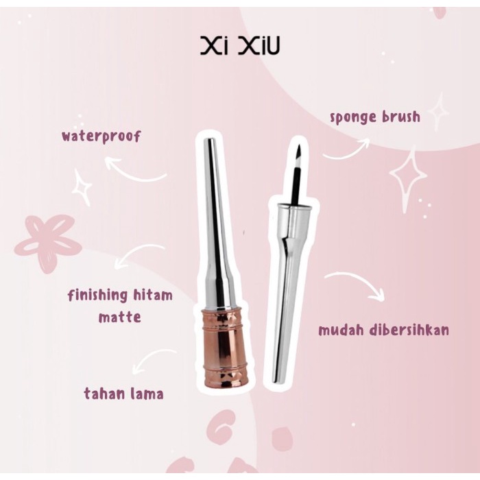 ❣️Rakkistore99❣️ Xi Xiu Divine Liquid Eyeliner Waterproof (KUAS BIASA)