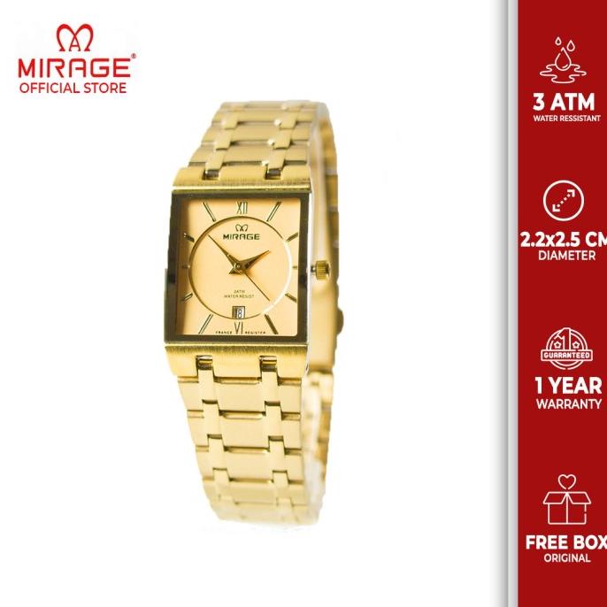 Jam Tangan Mirage Wanita Gold 7908L-pK barang ada