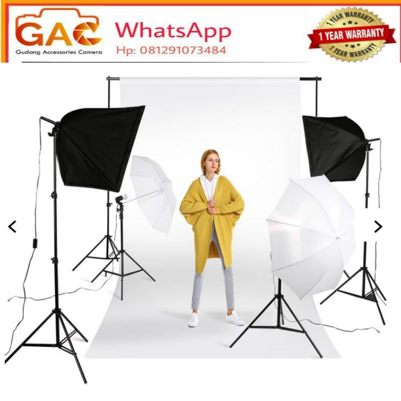 GAC paket perlengkapan studio set background taffstudio LD-TZ25