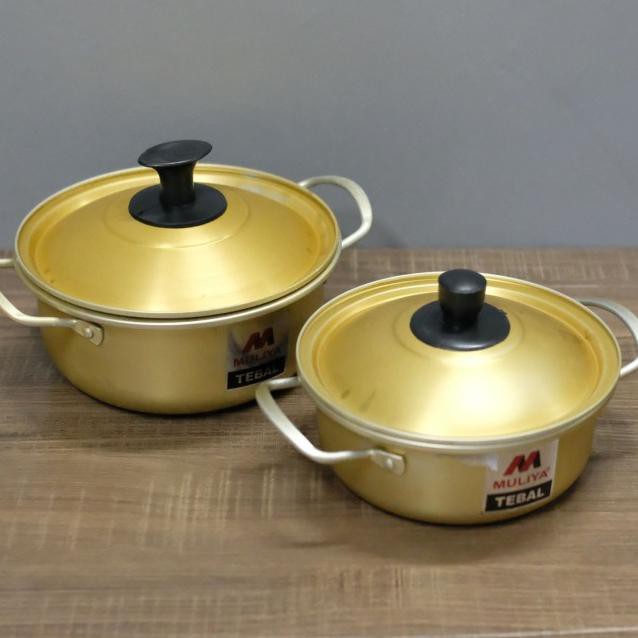 Panci RAMYUN 16 cm Muliya PST-16 GOLD Panci Korea / Panci Mie Korea / Korean Noodle Pot