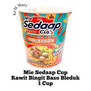 Jual Noodles Mie Instant Sedap Cup Rasa Rawit Baso Bleduk Satuan