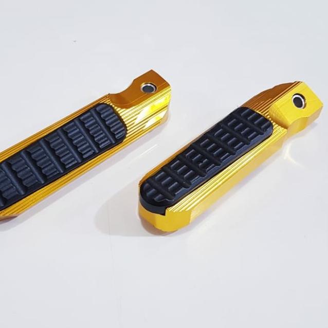 ✢➥ FOOTSTEP/PIJAKAN/INJAKAN KAKI BELAKANG VARIASI AEROX 155-YAMAHA LEXI - Gold ✢ Bayar Di Tempat