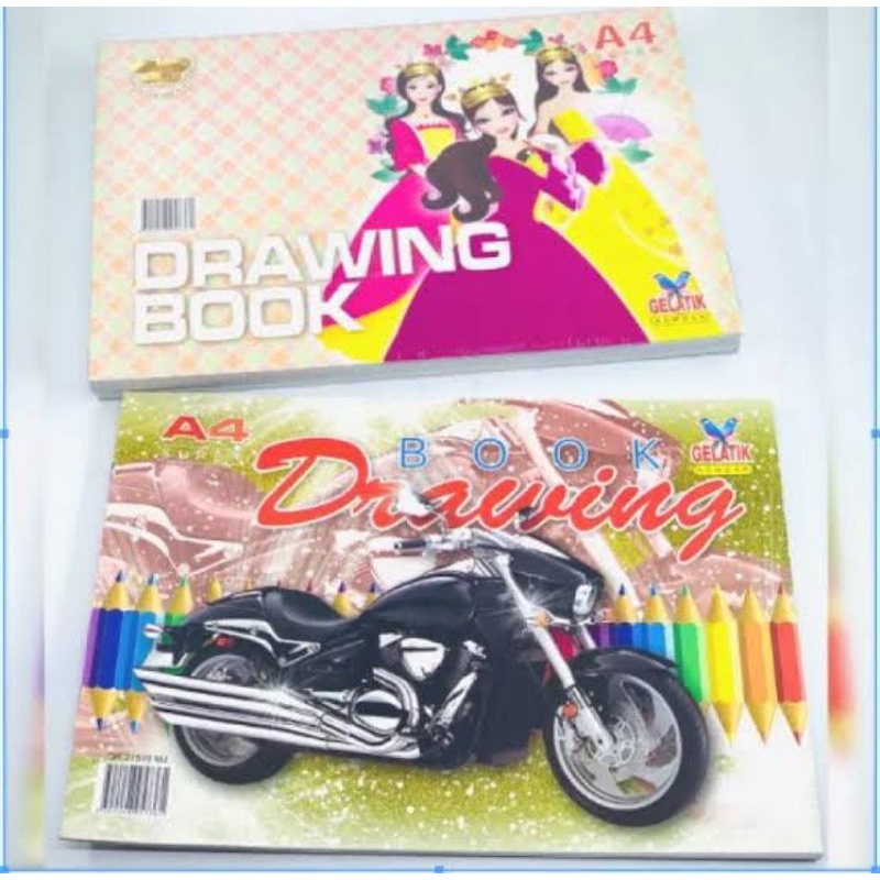 

10 Buah buku gambar a4 merk gelatik kualitas premium