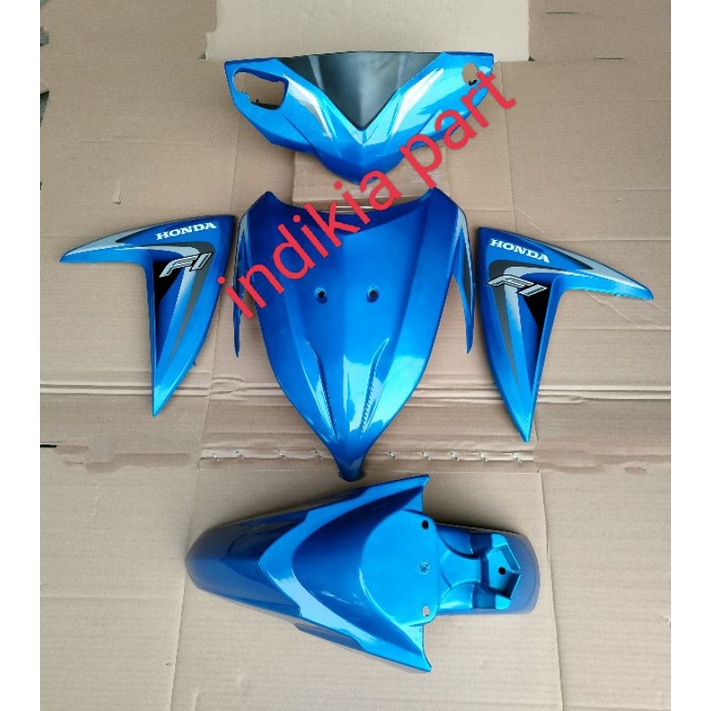 cover body bodi depan full halus vario 110 Fi biru