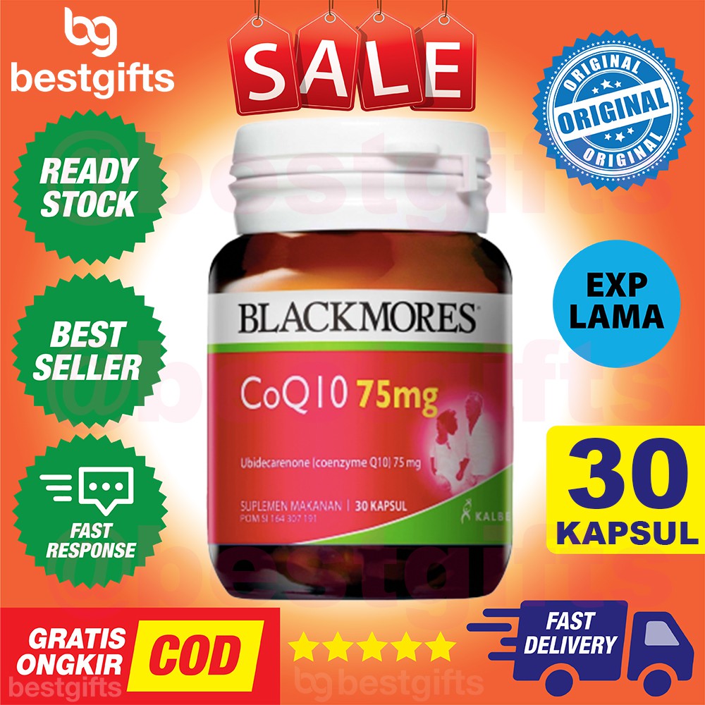 BLACKMORES COQ10 COENZYME CO Q10 Q 10 75MG 75 MG JANTUNG - 30 KAPSUL