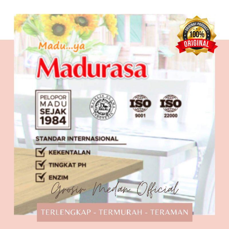 MADURASA PREMIUM 910 GR MADURASA MURNI 910 GR ORIGINAL MADU SEHAT ANTI VIRUS ANTI PENYAKIT