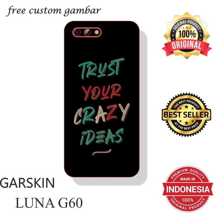 GARSKIN/STICKER HANDPHONE LUNA G60(G8) CUSTOM