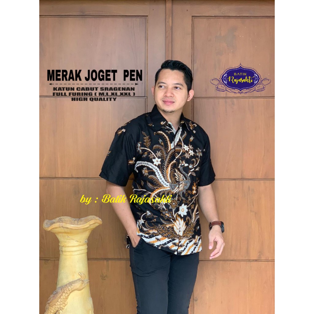 MERAK JENGKOT RAJASAKTI KEMEJA BATIK SOLO PRIA LENGAN PENDEK LAPIS FURING ATASAN BATIK PREMIUM MODERN KATUN HALUS BAHUWIRYA  BANAMITRA BANAMITRA PUTIH BANGSAWAN BAYU PUTRA BERLIAN BIRU BHARATAYUDA BIMASENA BIRENDRA BIRU INDAH BRAHMAKERTA BRAHMAKERTA MERAH