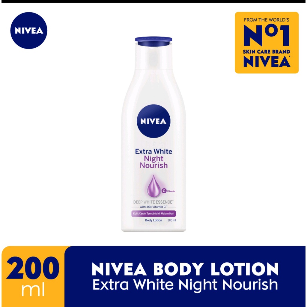 NIVEA Body Lotion Extra White Night Nourish 200 mL