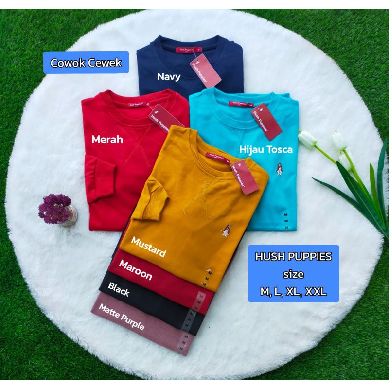 SWEATER HUSH PUPPIES UNISEX BISA DIPAKAI COWOK CEWEK