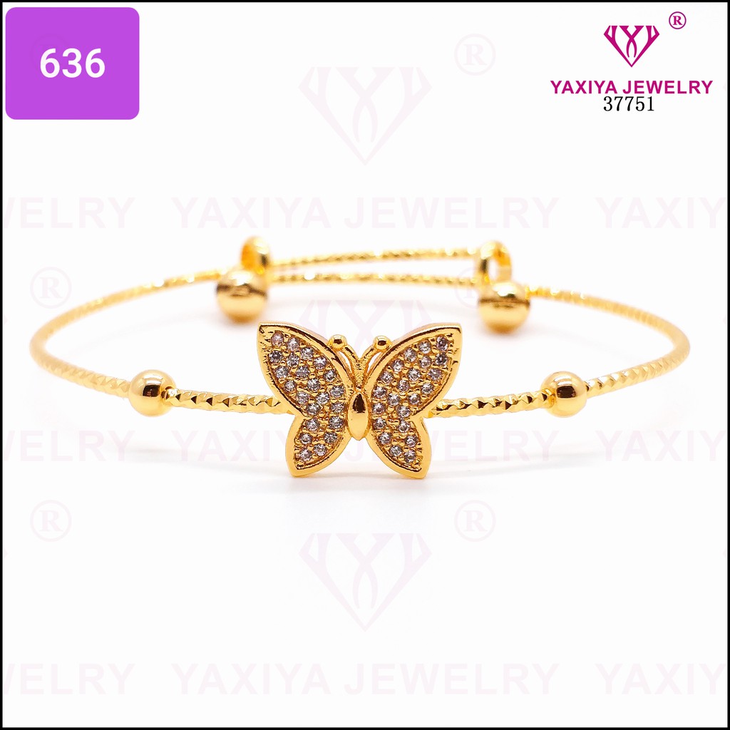 

Gelang Tangan Lapis Emas Perhiasan Imitasi Yaxiya Jewelry 636