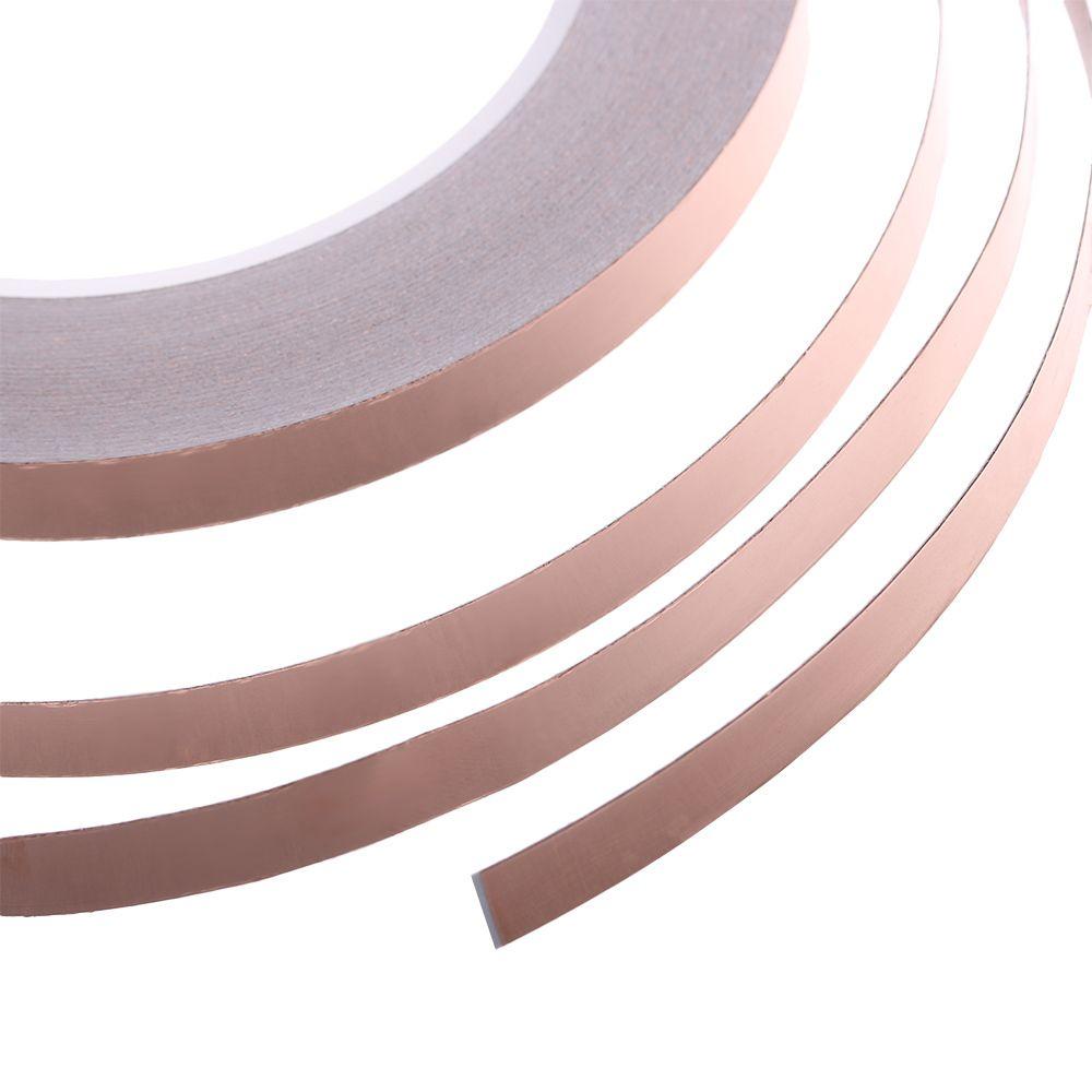 Suyo 1PC Copper Foil Tape 25meter Lem EMI Perekat Strip Akrilik