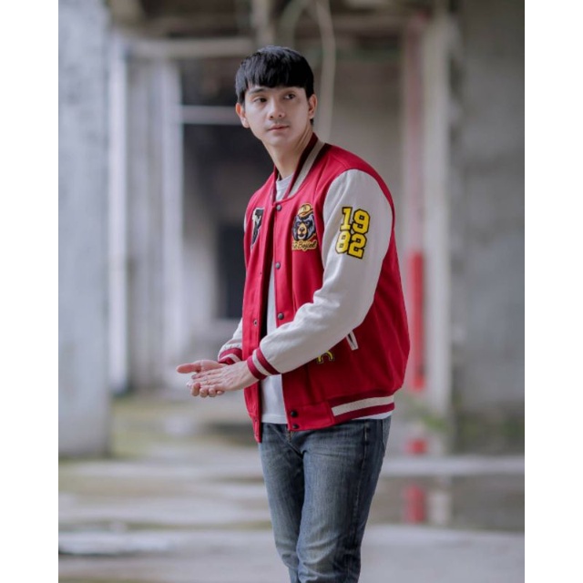 jaket baseball varsity bahan tebel terbaru vintage original the bojiel