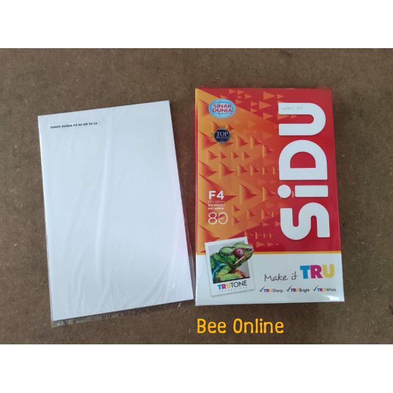 

HVS SINAR DUNIA 80 Gram F4 isi 50 lembar per pack