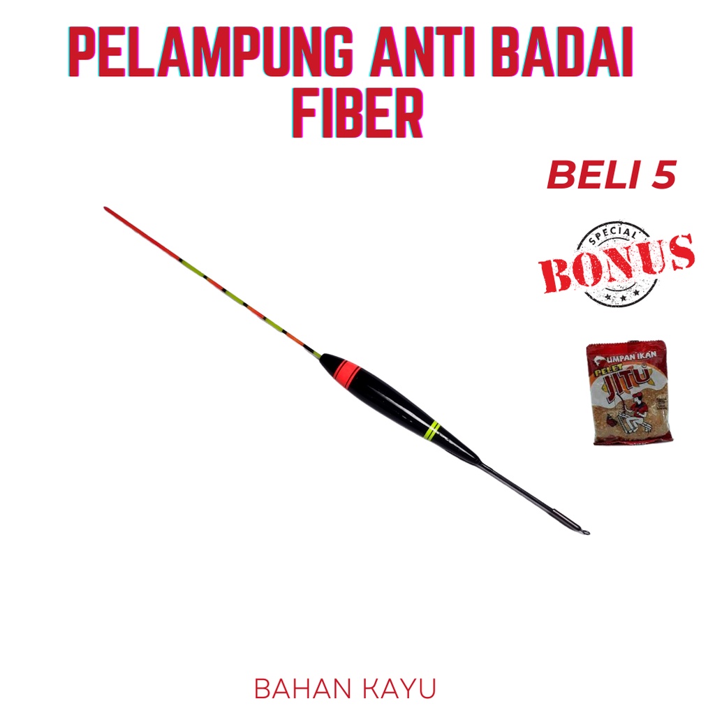 PELAMPUNG PANCING ANTI BADAI FIBER MIRIP EXORI   Terlaris