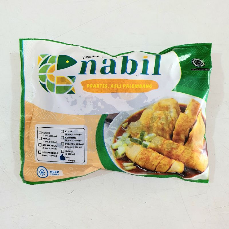 Nabil Pempek Mix 5 pcs + Cuko