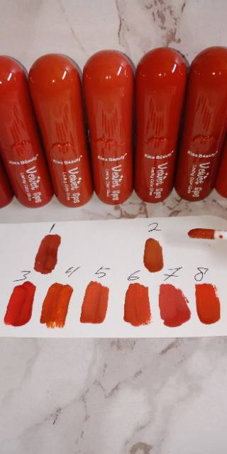 TERMURAH PER8PCS LIP GLOSS MATTE KISS BEAUTY WARNA NUDE NO.70456