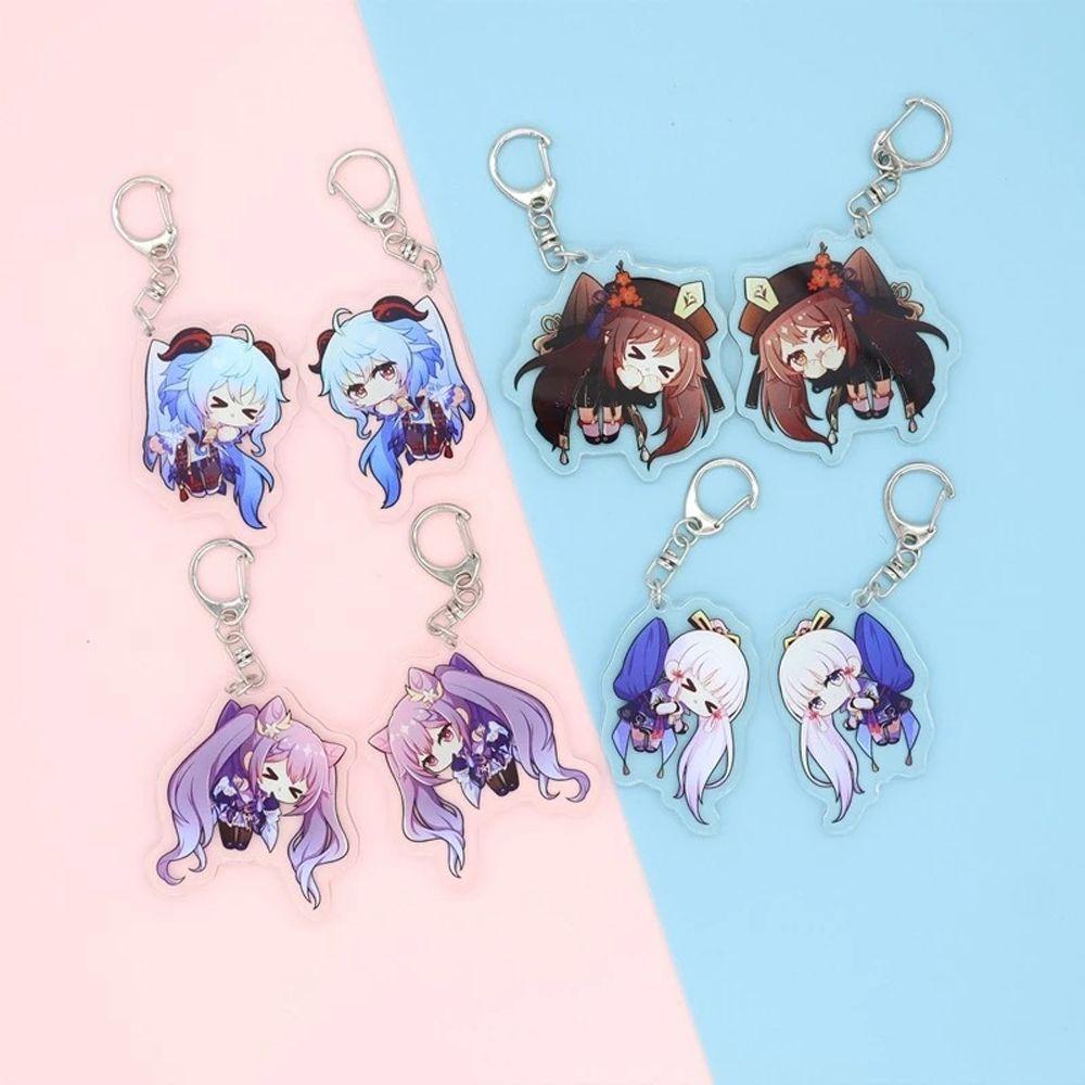 [Elegan] Genshin Impact Keyring Game Props Aksesoris Liontin Gantungan Kunci Kartun Kunikuzushi Key Chain