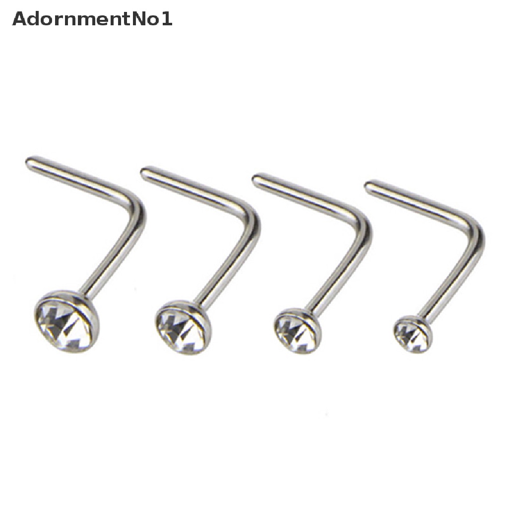 (AdornmentNo1) 14pcs / Set Cincin Tindik Hidung / Tubuh Bahan Stainless Steel Untuk Pria / Wanita