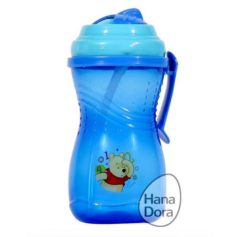 Pooh Sports Zipper with Handle WTP07057 - Botol Minum Anak/Training Cup/Sippy Cup