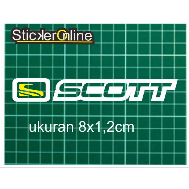 

Cutting sticker scott ukuran 8x1.2 cm