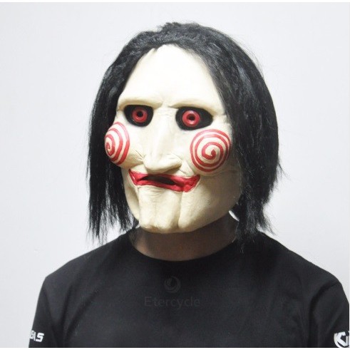 Topeng jigsaw scary saw mask kualitas terbaik