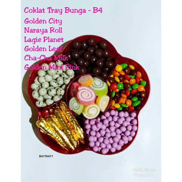 

Coklat Tray Bunga - B4