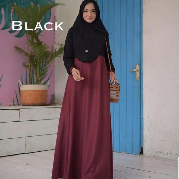 Busana Muslim Wanita / Mahara Syari Set / Baju Gamis Wanita Mu TG333 Baju Gamis Setelan Muslim Terb