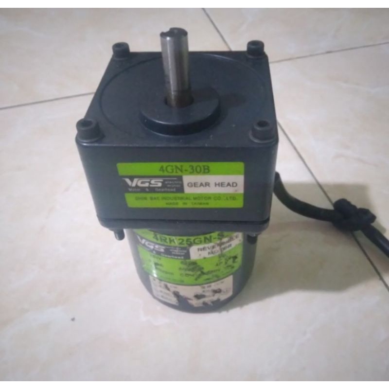 Ac Motor Gerabox 220V 25W Ratio 1 : 30