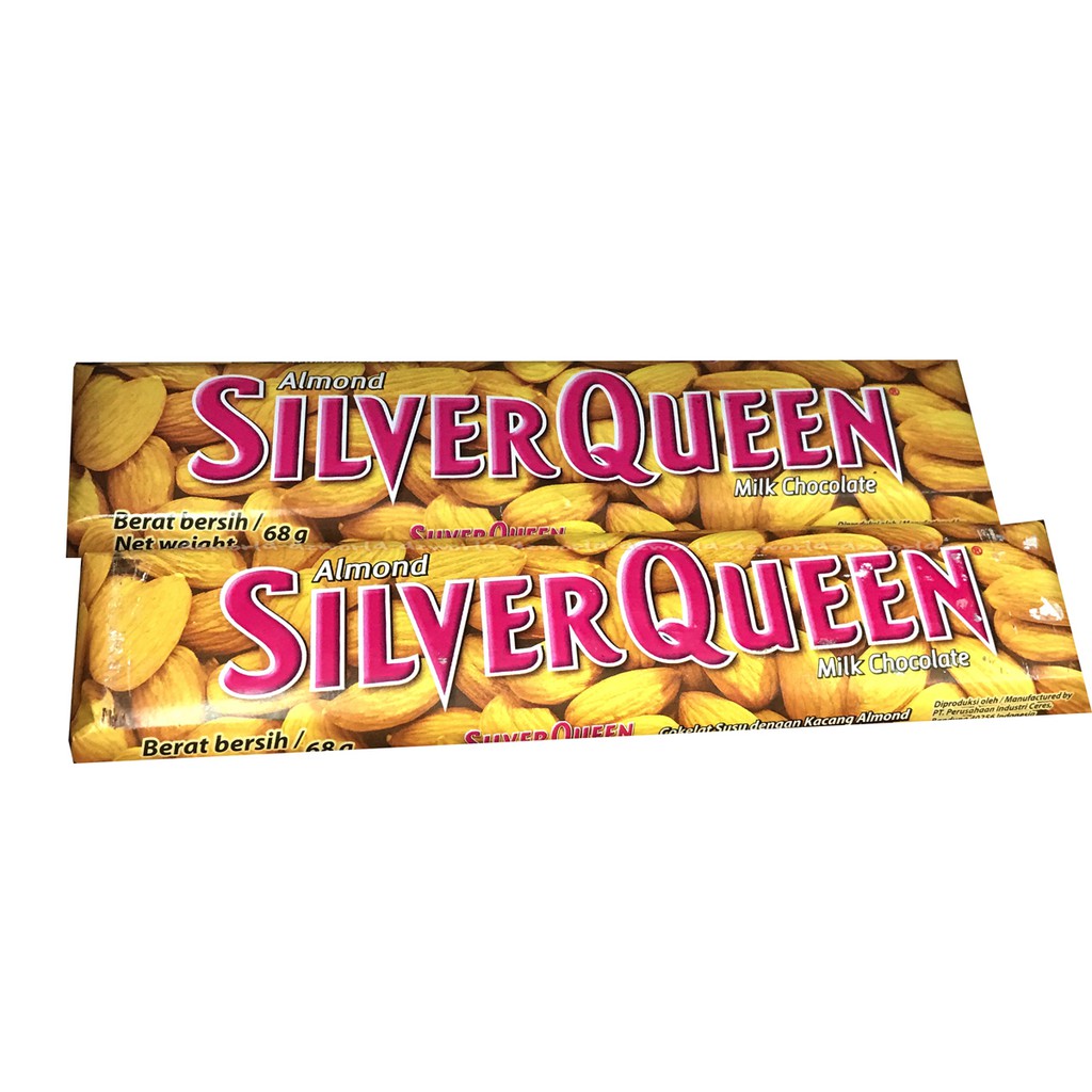 Silver Queen Almond Milk Coklat Silverqueen Coklet Cokelat Kacang 60gr