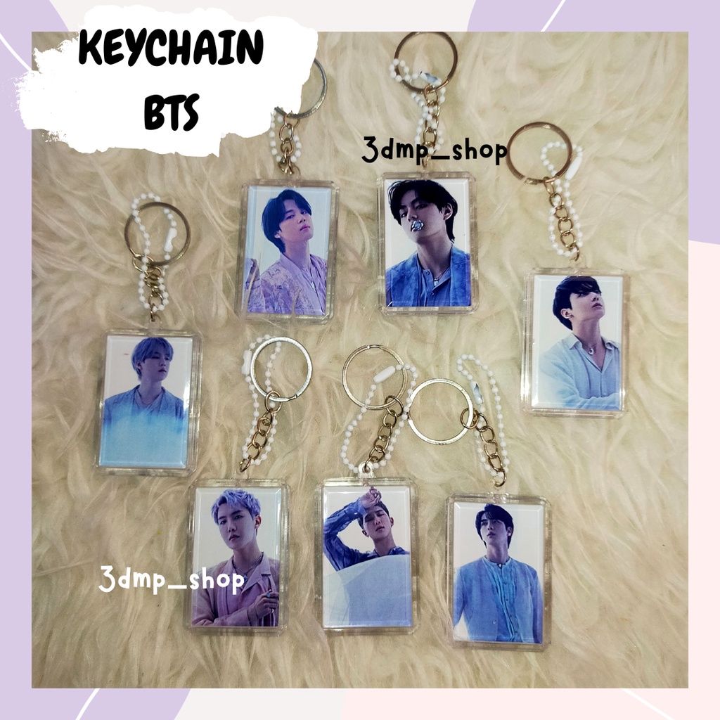 Gantungan kunci keychain bts butter jungkook taehyung jimin suga jin jhope rapmonster