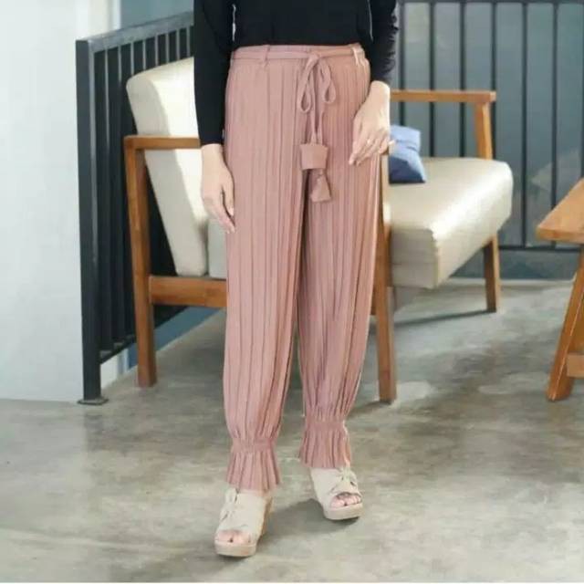 LC - Celana Plisket Aladin / Joger Plisket Aladin Premium