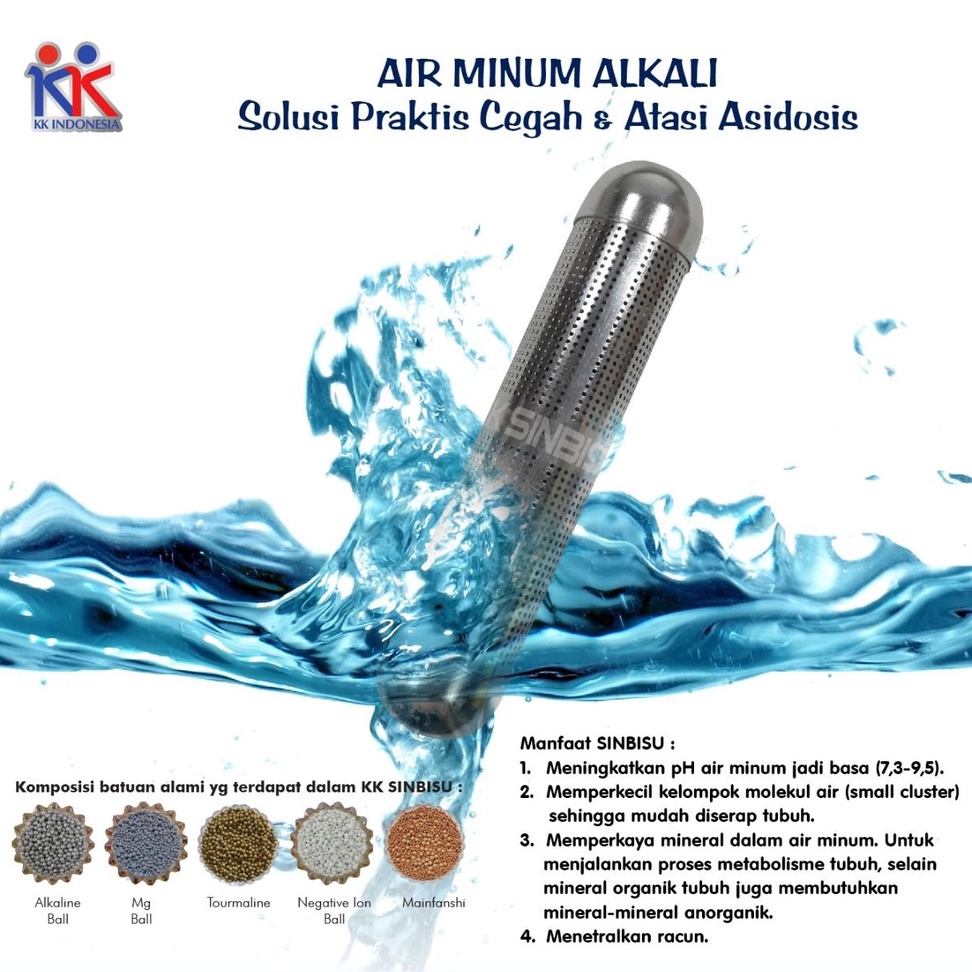 KK Sinbisu | Stick Alkaline Water | Air Minum PH Tinggi 9 + Basa