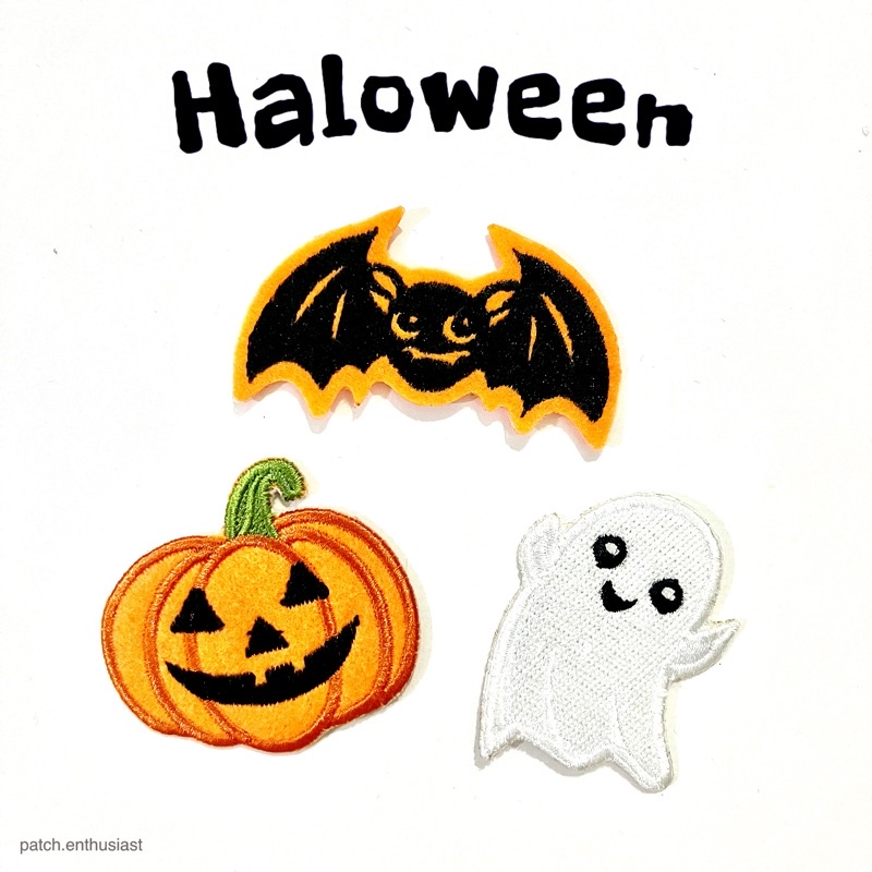 Patch Pumpkin, Halloween, Kelelawar, Ghost